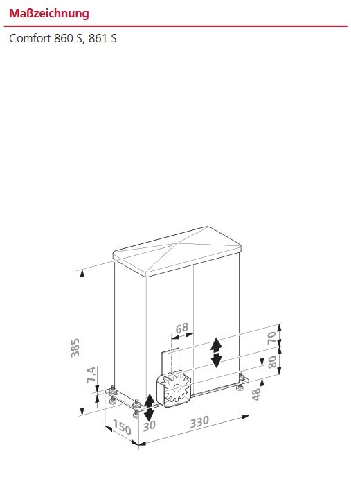 Marantec Schiebetorantrieb Comfort 861S