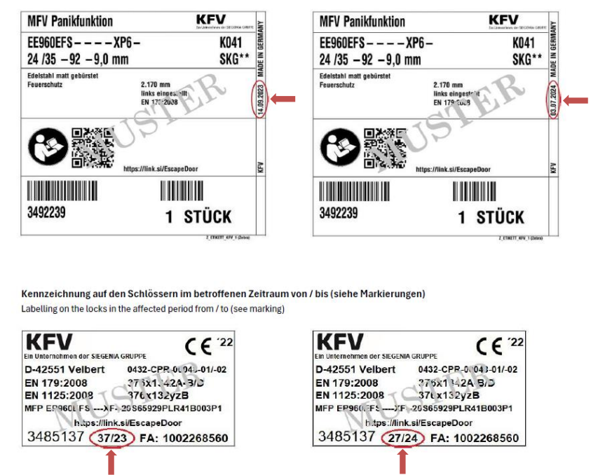 Hormann_Produktwarnung KFV Panikschlossern und Mehrfachverriegelungen