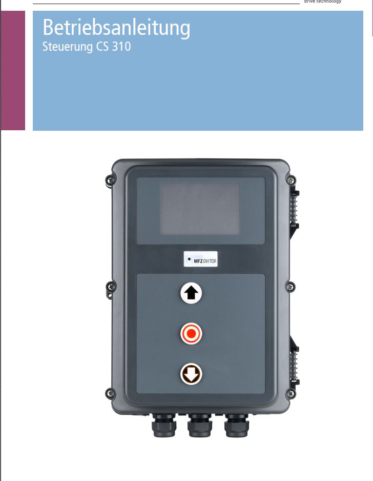 MFZ Betriebsanleitung Steuerung CS 310