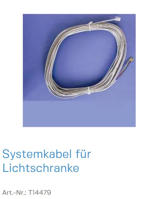 Normstahl Systemkabel für die Lichtschranke