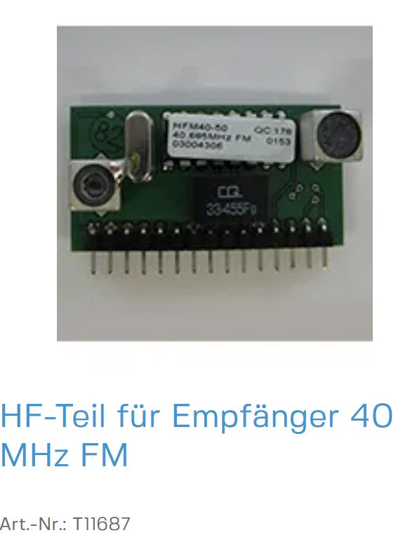 Normstahl HF-Platine (24 Volt) für potentialfreien Empfänger 40 MHz FM