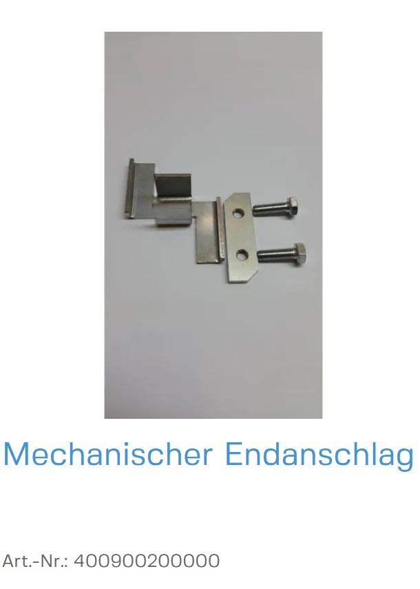 Nomstahl Mechanischer Endanschlag