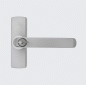 Preview: Schüco Fenstergriff 214789 Getriebegriff 100 abschließbar silber