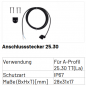 Preview: Marantec, MFZOvitor Protect-Contact 25.30 Abschlussstecker 8K2 Stecker mit Kabel, Länge 5.000 mm , 149936