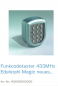 Preview: Normstahl Funkcodetaster 433MHz Edelstahl Magic neues Design, 400903000000