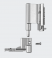 Preview: Schüco Ecklager 130 kg, rechts, 275564, 219846, Naturton/Silberfarbig für Aluminiumfenster