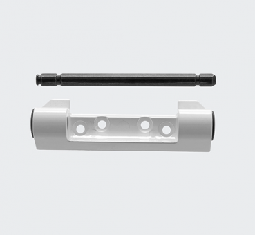 Schüco Original Ersatzteil Scherenlager mit Scherenlagerstift WeißSchüco Beschlag 2000 / Systembeschlag  Profilsystem Schüco Schnicks / Corona AS 60 / CT 70 / SI82, 25474600