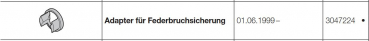 Hörmann Adapter für Federbruchsicherung  für Baureihe 40, 3047224