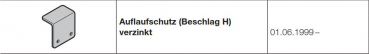 Hörmann Auflaufschutz verzinkt für Sektionaltore für Baureihe 40 und Industrie-Baureihe 30-40-50, 3041158