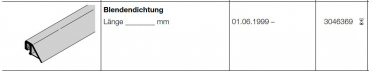Hörmann Blendendichtung Preis je m. für Baureihe 30 und 40, EcoStar, 3046369