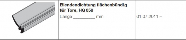 Hörmann Blendendichtung flächenbündig für Tore, HG 058 der Baureihe 40, 4005281