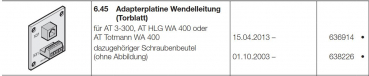 Hörmann Adapterplatine Wendelleitung Torblatt, 636914