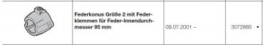 Hörmann Federkonus Größe 2 mit Federklemmen für Feder-Innendurchmesser 95 mm für die Baureihe 20-30-40, 3072885