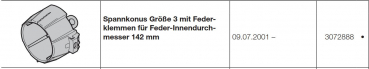 Hörmann Spannkonus Größe 3 mit Federklemmen für Feder-Innendurch-messer 142 mm für die Baureihe 20-30-40, 50, 3072888