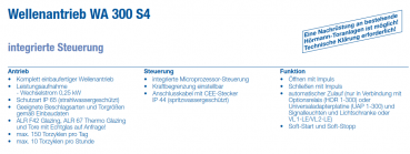 Hörmann Wellenantriebe WA 300 S und Zubehör, PDF