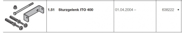 Hörmann Sturzgelenk ITO 400 / 500 FU, 638222