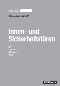 Hörmann Innen- und Sicherheitstüren, ZK, OIT 40, KSI 40-1, WAT, Ersatzteile und Zubehörteile.