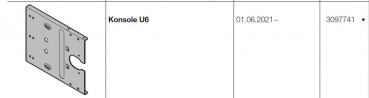 Hörmann Konsole U6 für die Industrietor Baureihe 60, 3097741