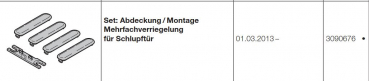 Hörmann Set: Abdeckung Montage Mehrfachverriegelung für Schlupftür für Industrie-Baureihe 40, 50, 60, 3090676