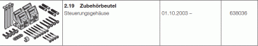 Hörmann A/B 435-A/B-445- A/B 460 Zubehörbeutel, 638036