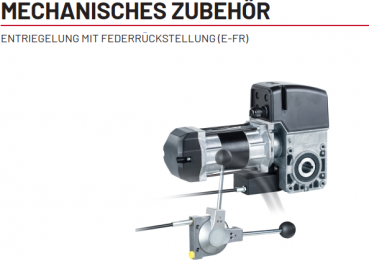 Marantec / MFZOvitor Federrückstellung STA-FDO Bowdenzug mit Entriegelungshebel 11 m, 149804