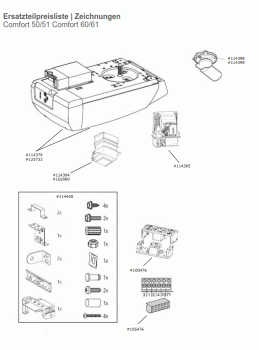 Marantec Gehäuseteile Comfort 50/51 60/61 ab 08/2016, 123733