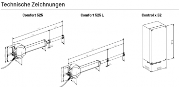 Marantec Comfort 525 Set L, 101064, Drehtorantrieb 1-flügeliger bis 4,0 m