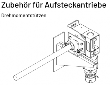 Marantec, Drehmomentstütze für Rolltorantriebe MDF 60, 151799, bei senkrechter Montage