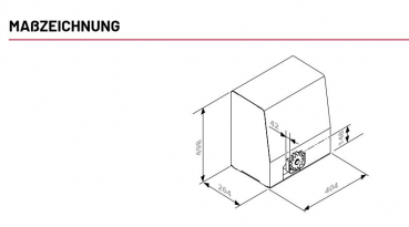 Marantec Kompaktantrieb Dynamic 736 mit vormontiertem induktiven Signal-Übertragungssystem,116676