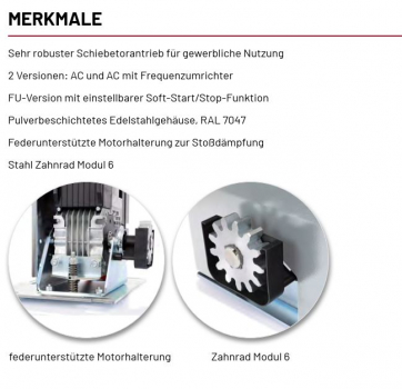 Marantec Kompaktantrieb Dynamic 741 FU mit vormontiertem induktiven Signal-Übertragungssystem, 116677