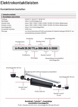 Marantec A-Anschlussstecker 25.45 Anschlussstecker mit 0,3 m Kabel, 186953