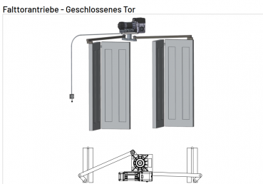 Marantec, Steckzapfen 40/40 mm,148423, für Falttorantriebe FDO 30