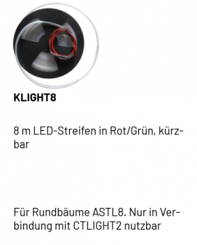 Marantec KLIGHT8, 8 m LED-Streifen in Rot/Grün 178426, kürzbar