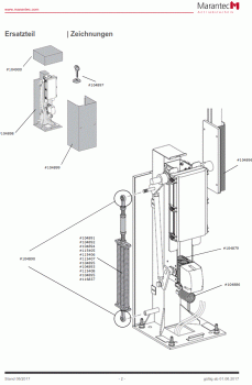 Marantec Gelenkköpfe M12, außen rechts- links- EW für Parc 300, Gelenkköpfe M12, außen rechts / links - GEW  für Parc 300, 104897