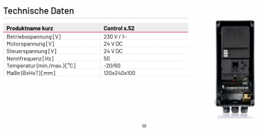 Marantec Steuerung Control x.52, im Gehäuse, Drehtore, 120436