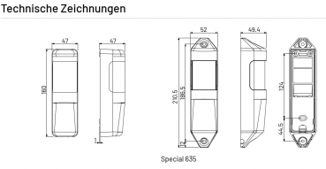 Marantec Zwei-Wege-Lichtschranke Special 635 mit batteriebetriebener Einheit, 101190