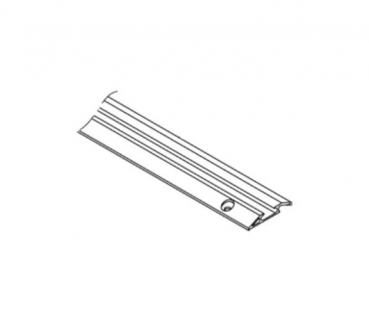 Normstahl  Alu-Reno-Bodenschiene für SST ab 02/11, ohne Bohrungen und Stanzungen Höhe: 15mm Länge: 3000 mm, für Seitensektionaltor Top 08.1997-11.2012, N001632-00-00