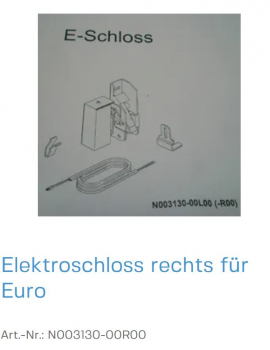 Normstahl Elektroschloss rechts für DST Euro, N003130-00R00