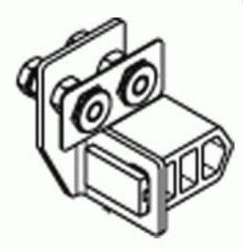 Normstahl Endpuffer komplett für Standard- und Doppelkurve SST 97, für Seitensektionaltor Top 08.1997-11.2012, A372520,