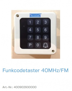 Normstahl Funkcodetaster 3 Befehl 40MHz/FM, mit Folientastatur, 400902930000