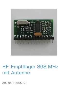 Normstahl HF-Empfänger 868 MHz für Ultra Excellent Quick, T14202-01