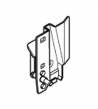 Normstahl Haltebock links ES100 inkl. Laufrolle, Deckensektionaltor Euro ES 100, N000302-01L00, A705010