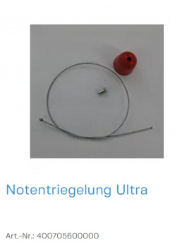 Normstahl Notentriegelung Ultra, 400705600000