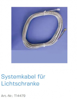 Normstahl Systemkabel für Lichtschrankenanschluss, T14479