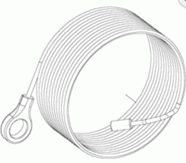 Normstahl Tragseile für Torsionsfeder TOR (Paar) Länge: 6300 mm Torhöhe: bis 2500 mm Niedrigsturz g30, 08-2003-01-2007, g60, K080481