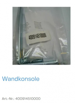 Normstahl Wandkonsole mit Befestigungsmaterial, 400914510000