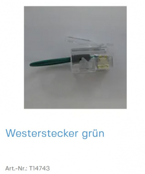 Normstahl Westernstecker grün, T14743