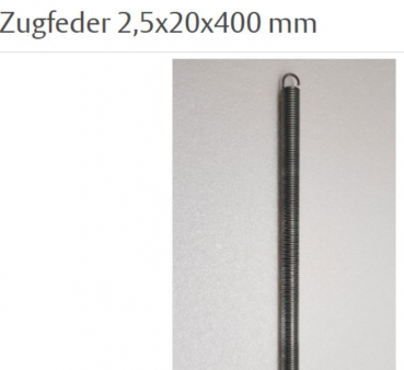 Normstahl Ersatzteil Federpaket 4x3,8 und 1x2,5/400 für Exquisit. Inklusive Einhängehaken, Spindel, Federschutzrohr, für Schwingtore Prominent-Variant, H400440, H400160, H400190