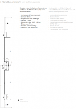 Schüco 3-Fallenschloss Automatik, 28708900