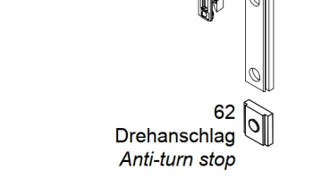 Schüco Drehanschlag, AvanTec, 243 086, 277 085, RC1